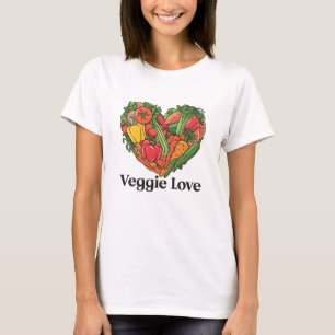 Heartfelt Harvest: A Vegetable Love Affair T-Shirt