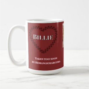 Heartfelt Hemangiosarcoma Tribute Coffee Mug