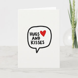 Heartfelt Hugs Kisses Simple Card