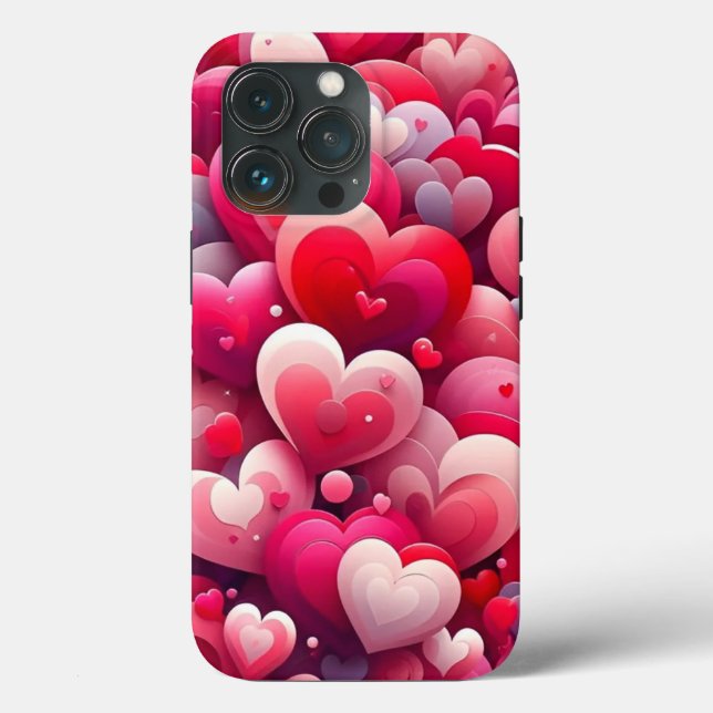 Heartfelt Inspiration for Pink & Red Valentine's Case-Mate iPhone Case (Back)