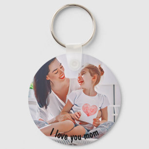 Heartfelt Mom Love Frame Keychain