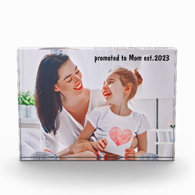 Heartfelt Mom Love Frame Photo Block (Front)