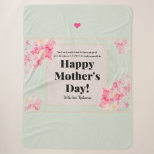 Heartfelt Mother’s Day Gift For Mom From Daughter Sherpa Blanket
