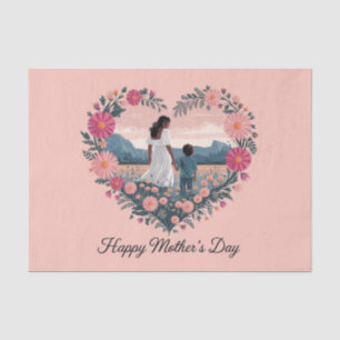 Heartfelt Mother's Day Design: Mom and Child  Tissue Paper