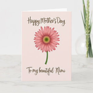 Heartfelt Mothers Day Flower Card