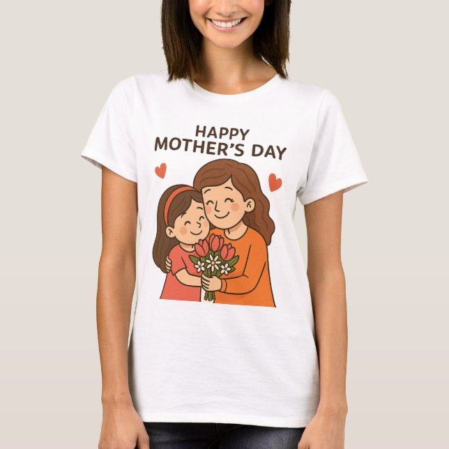 Heartfelt Mother's Day Gift 2025 – Celebrate Mom T-Shirt (Front)