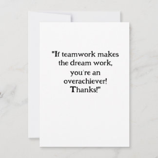 "Heartfelt Notes" Thank You Card