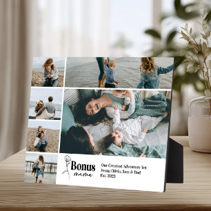 Heartfelt Photo Gift for Stepmom Plaque