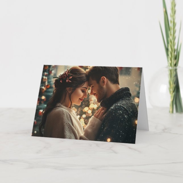 Heartfelt Romantic Christmas Card (Front)