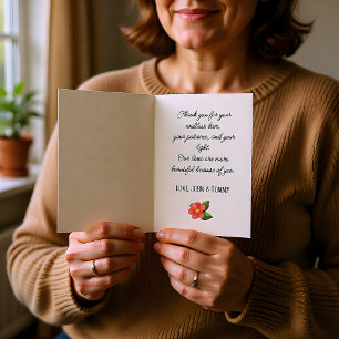 Heartfelt Script Personalized Photo Card