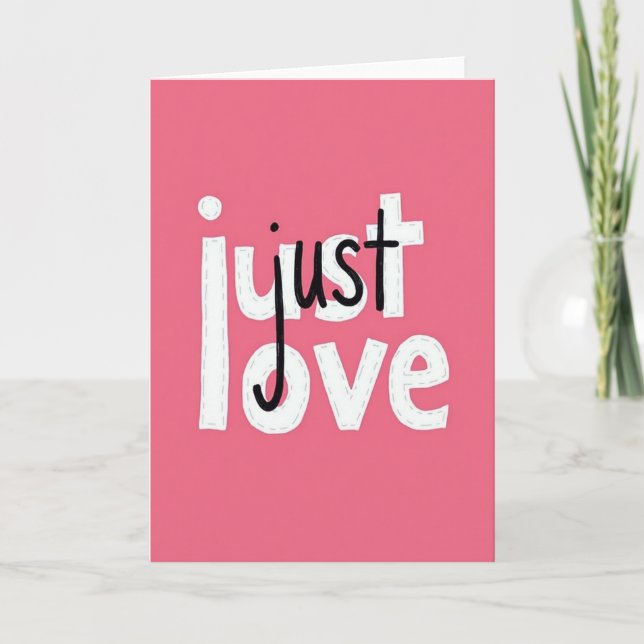 Heartfelt Stitched Love Card (Front)