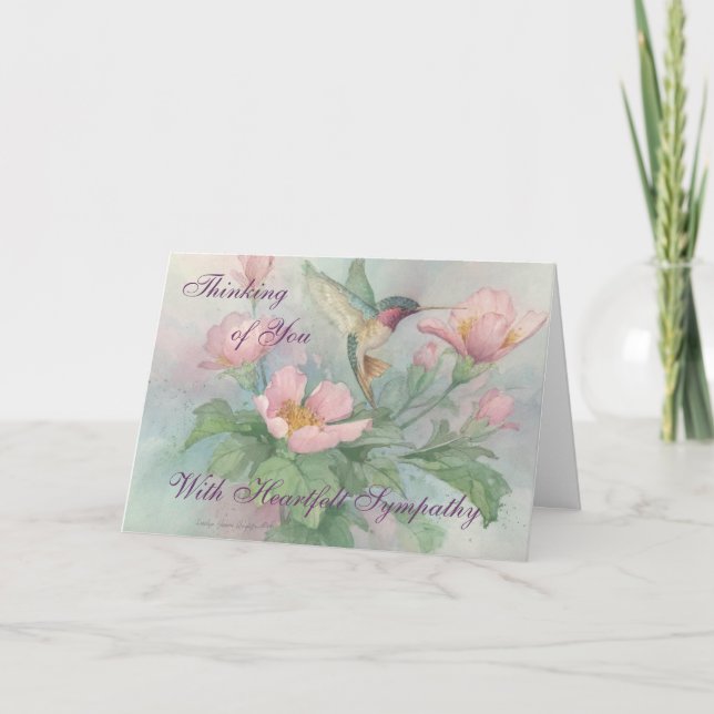 Heartfelt Sympathy - Sympathy Card (Front)