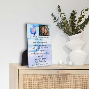 Heartfelt tabletop plaque