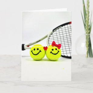 Heartfelt Tennis Smile Card