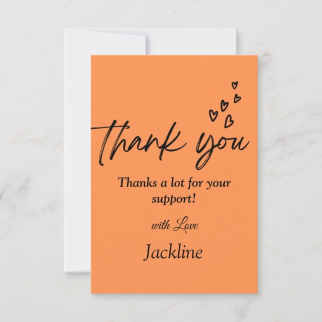 Heartfelt Thank You Card (Front)