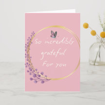 Heartfelt Thank you card