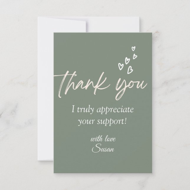 Heartfelt Thank You Card (Front)