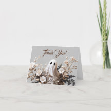 Heartfelt Thank You Card Ghost Customizable