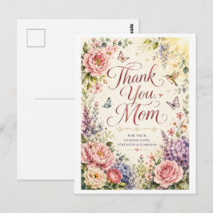 Heartfelt Thank You Mom Blooming Garden Card