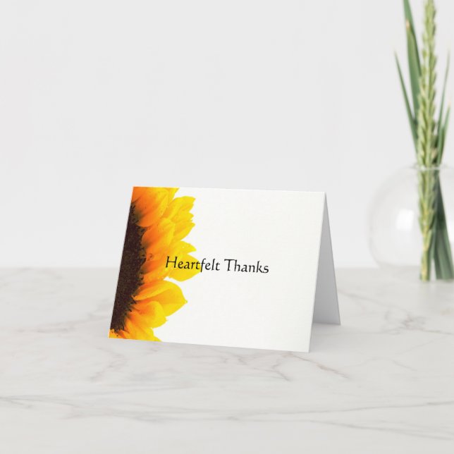 Heartfelt Thanks Thank You Card (Front)