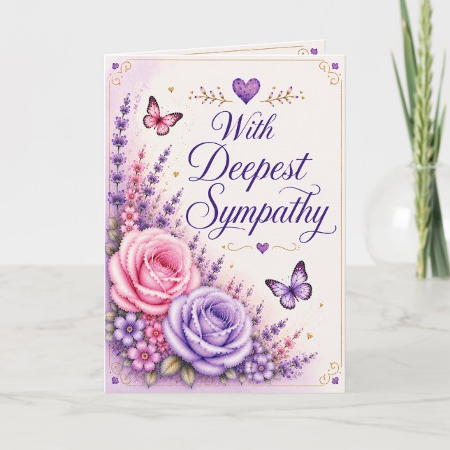 Heartfelt Thoughts - Sympathy Card (Front)