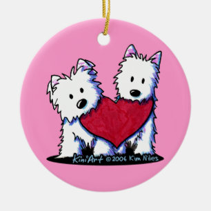 Heartfelt Westies Ornament