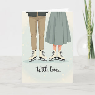 Heartfelt Winter Romance Card
