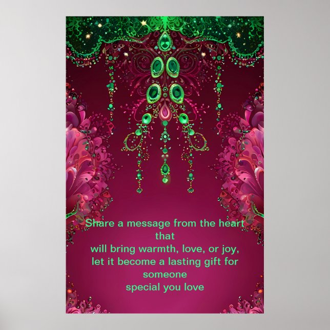 Heartfelt Words: A Personalized Gift of Love  Poster (Front)