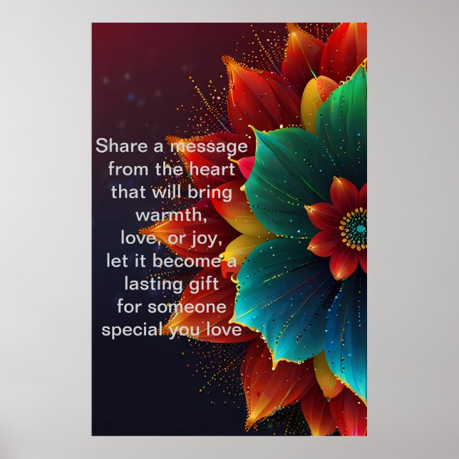 Heartfelt Words: A Personalized Gift of Love  Poster (Front)