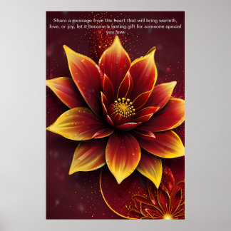 Heartfelt Words: A Personalized Gift of Love Poster