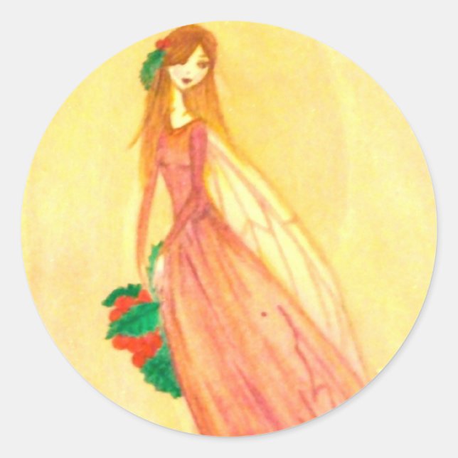 Hearth Fairy Round Stickers (Front)