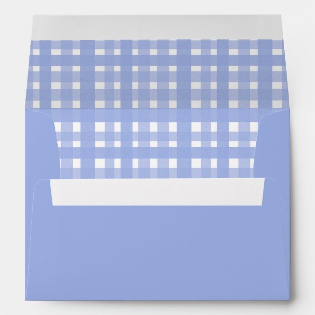 Hearthlight Notes Spring Soft Meadow Gingham Envelope (Back (Bottom))