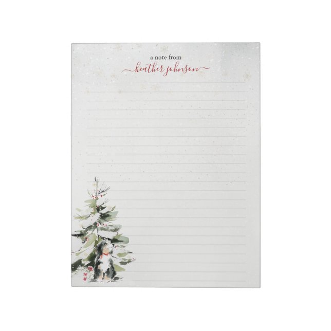 Hearthlight Notes Winter Cozy Dog Personalized (Rotated)