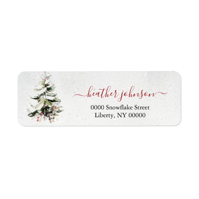 Hearthlight Notes Winter Cozy Dog Personalized (Front)
