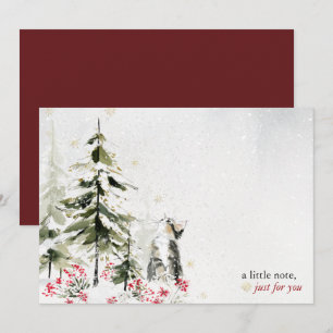 Hearthlight Notes Winter Cozy Kitten Personalized