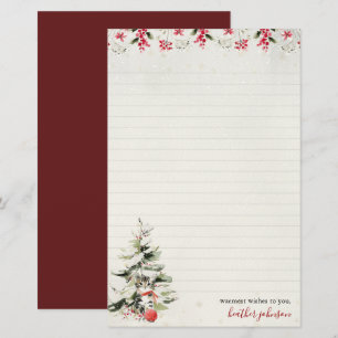 Hearthlight Notes Winter Cozy Kitten Personalized Stationery