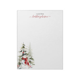 Hearthlight Notes Winter Snowman Personalized