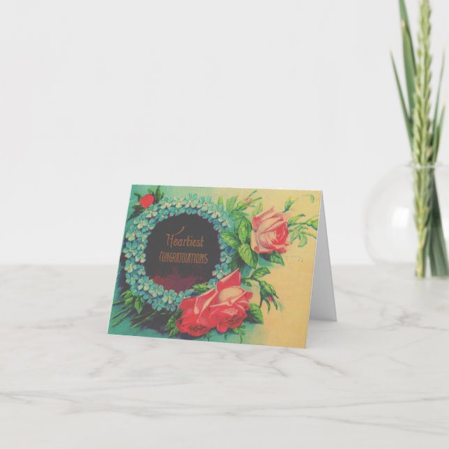 Heartiest Congratulations Greeting Card (Front)