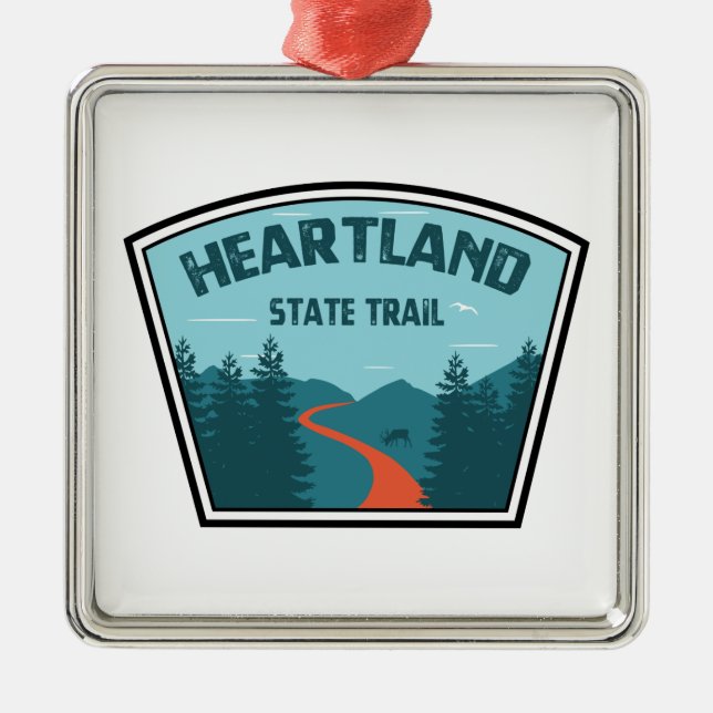 Heartland State Trail Metal Ornament (Front)