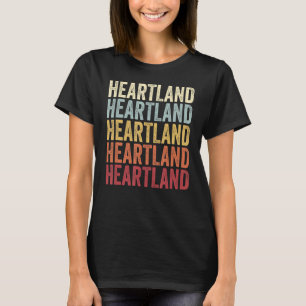 Heartland Texas Heartland TX Retro Vintage Text T-Shirt