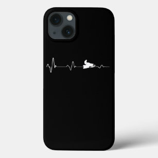 Heartline Snowmobile Gift Idea Snowmobiling  iPhone 13 Case