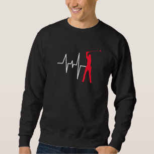 Heartline Sports Golf Golfing Love Heartbeats Life Sweatshirt