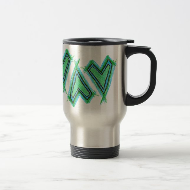 Hearts #02 Travel Mug (Right)