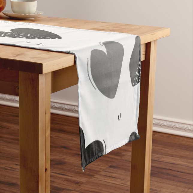 Hearts 1 short table runner (In Situ)