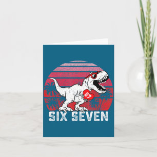 Hearts 67 Valentine’s Day 67 Meme Six Seven 6 7 T- Card