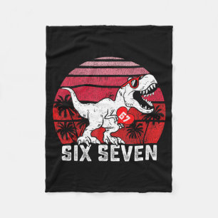 Hearts 67 Valentine’s Day 67 Meme Six Seven 6 7 T- Fleece Blanket