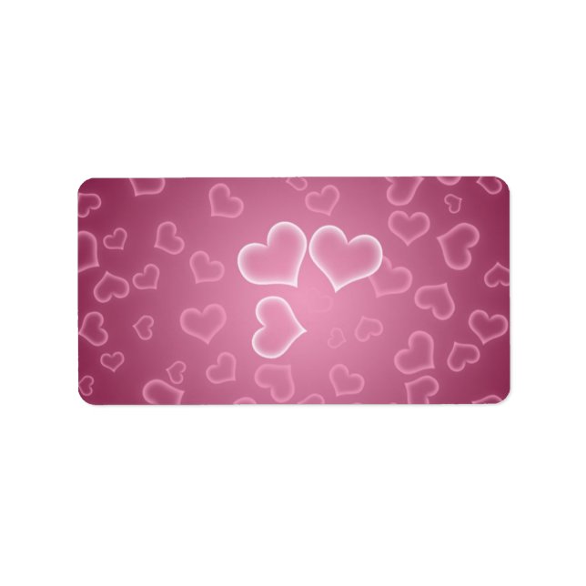 Hearts Address Label (Front)