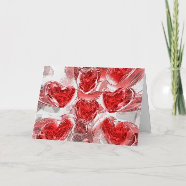 Hearts Afire Abstract  Card (Front)