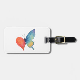Heart's aflutter luggage tag