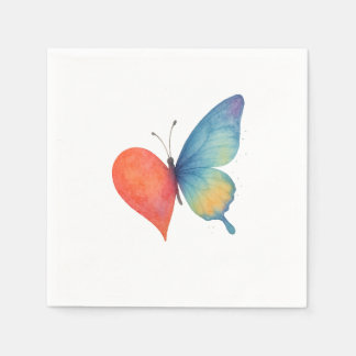 Heart's aflutter napkin